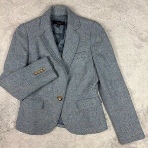 Talbots Blazer Suit Jacket Wool‎ Blend One Button Old Money Quiet Luxury Sz 2
